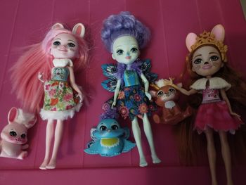 Lot de 3 Enchantimals  et leurs compagnons