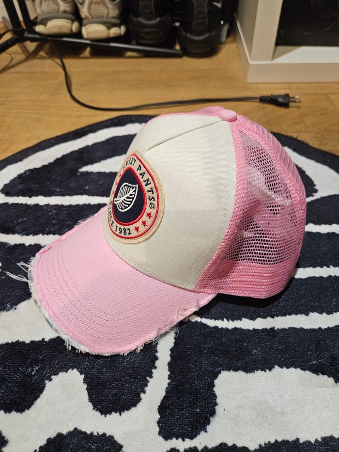 🧢 Casquette Trucker Sweet Pants – Since 1982 | Rose & Écru - photo numéro 3