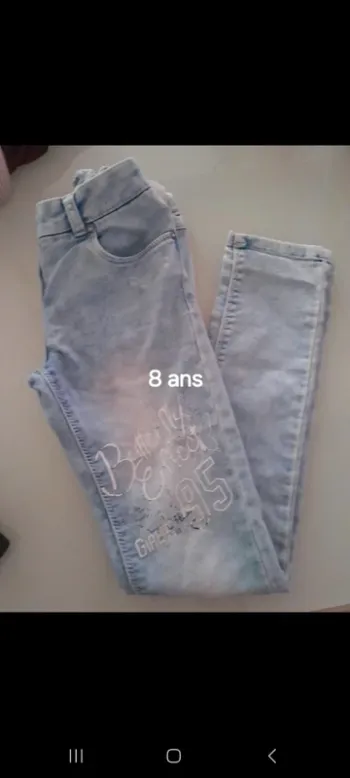 Jean fille 8ans