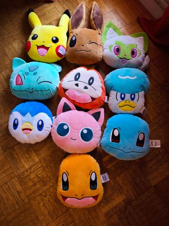 Peluches coussins Pokemon