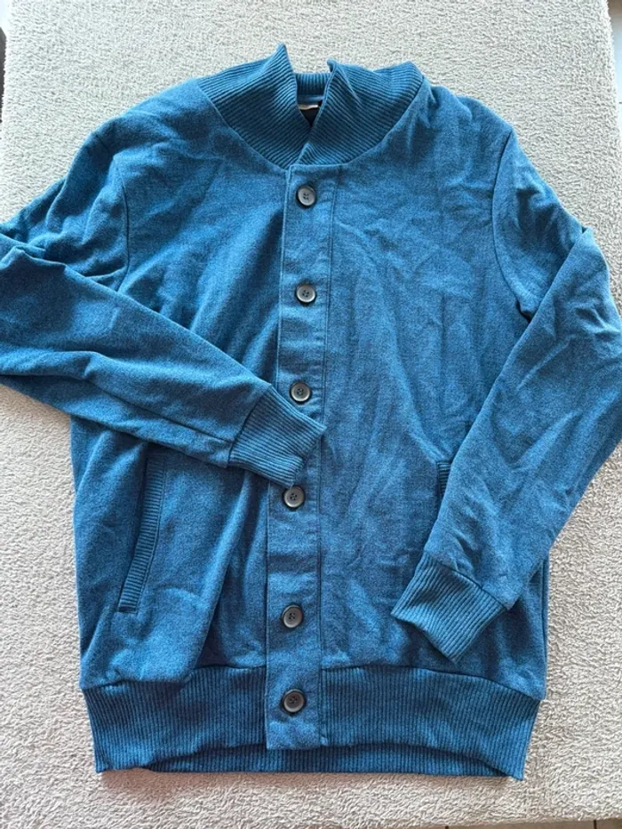 Cardigan Bleu Livergy Taille M - photo numéro 3