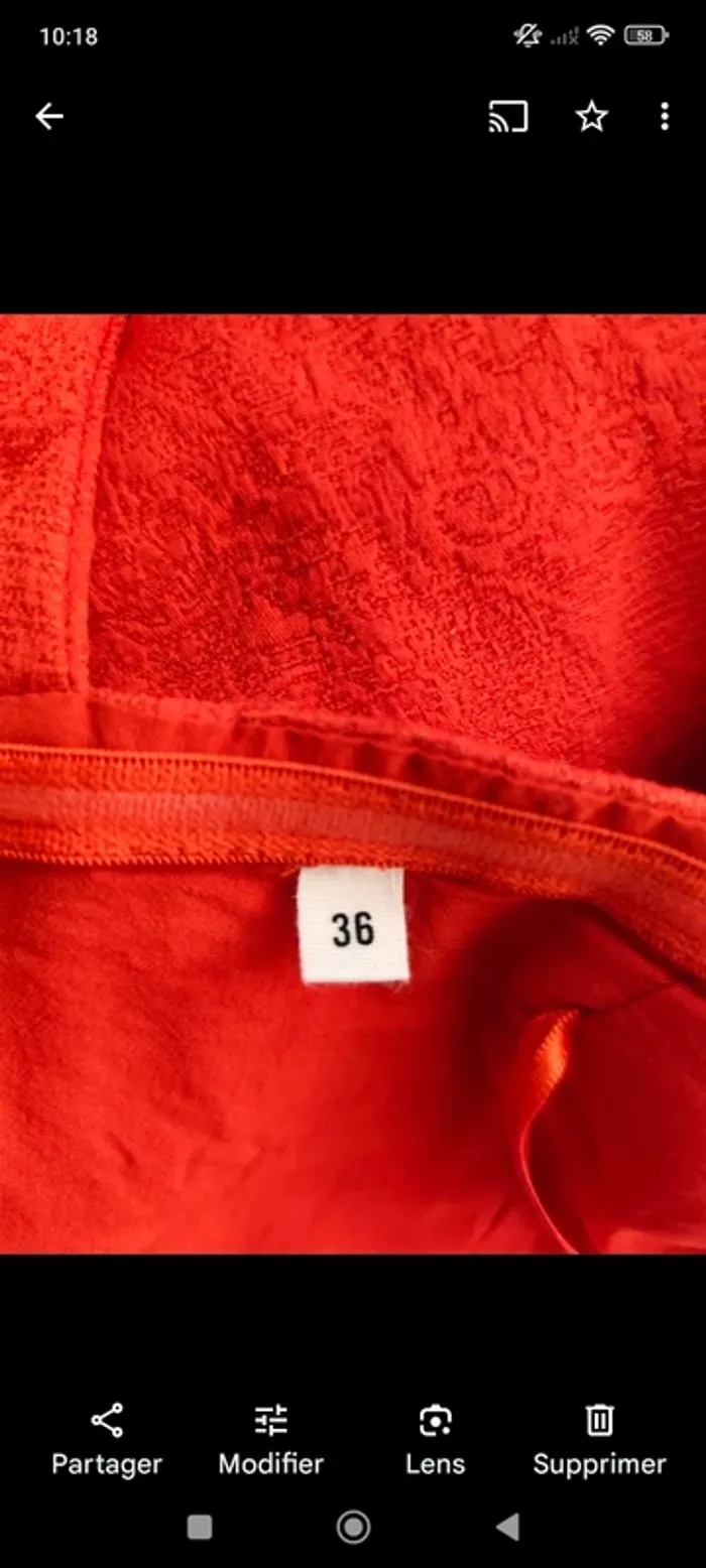 Robe bustier, noeud T36 Naf Naf - photo numéro 13