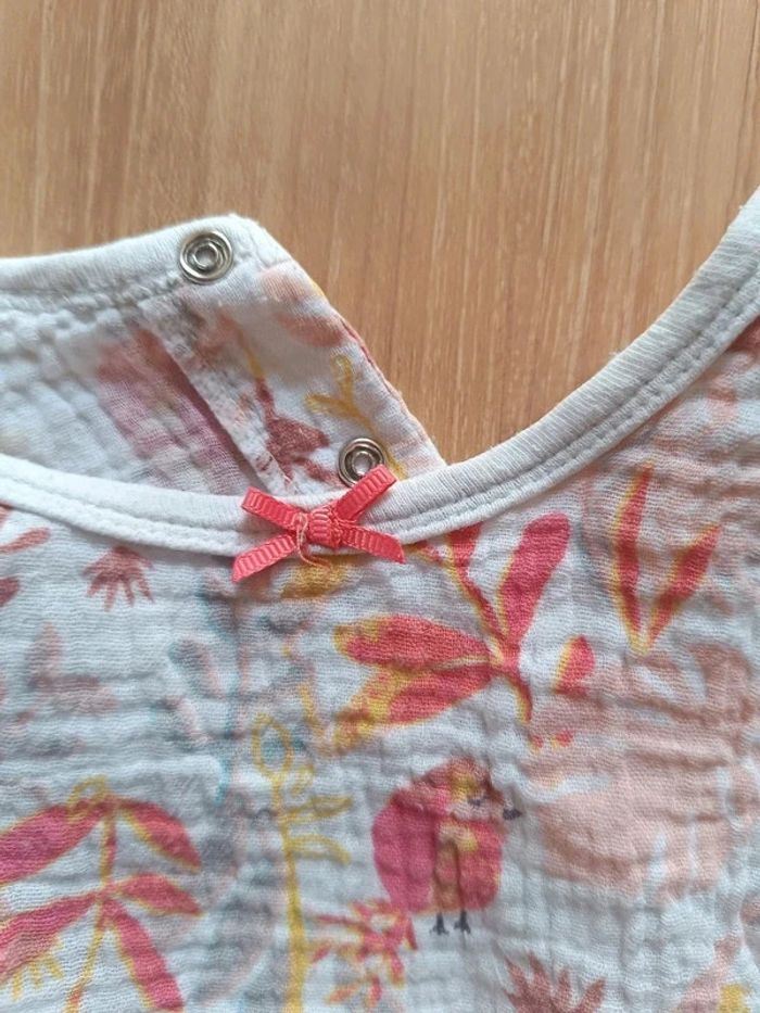 Robe petit béguin en gaz de coton - photo numéro 3