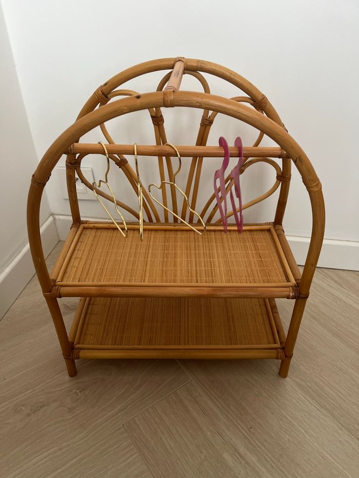 Penderie poupée rotin - photo numéro 2