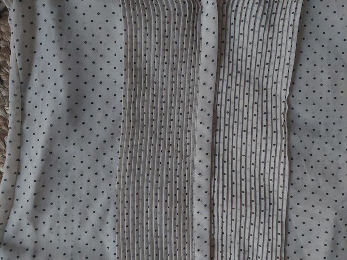 Chemise blouse H&M pois noire et blanche t 36 - photo numéro 2