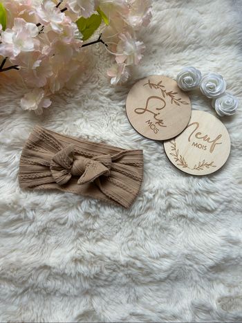 Bandeau beige marron