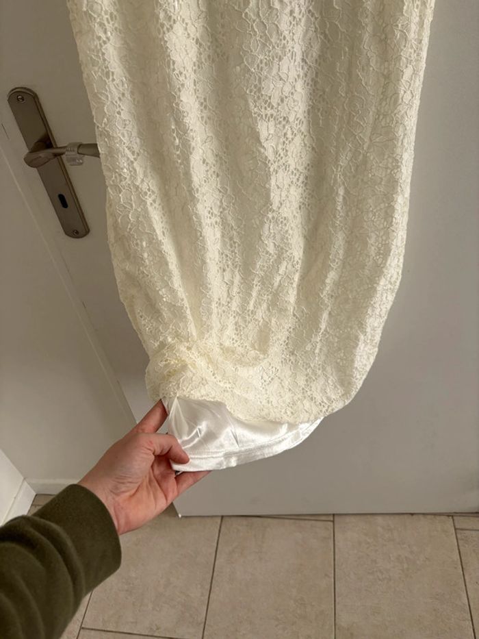 Robe blanche dentelle - photo numéro 3