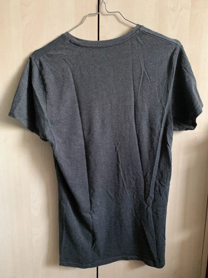 T-shirt Kiabi col V Gris - Taille S - photo numéro 2