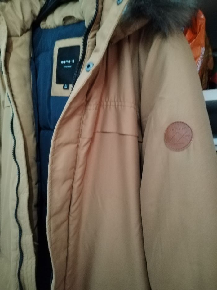 Parka  doublé chaud moutarde - photo numéro 7