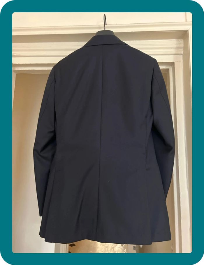 Tailleur pantalon marine croisé 6 boutons en laine super 110  - Suitsupply - photo numéro 7