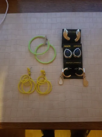Lot de 5 Paires de boucle d'oreillel