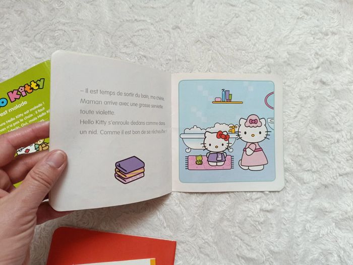 Lot de 4 livres bébé enfant Petit lapin blanc Léo et Popi Hello Kitty - photo numéro 12