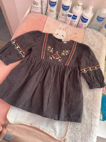 Robe grise LuluCastagnette 18 mois