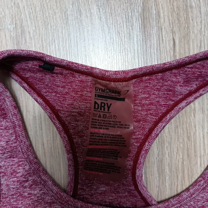 Brassière gymshark femme s hauts  rouge rose - photo numéro 3