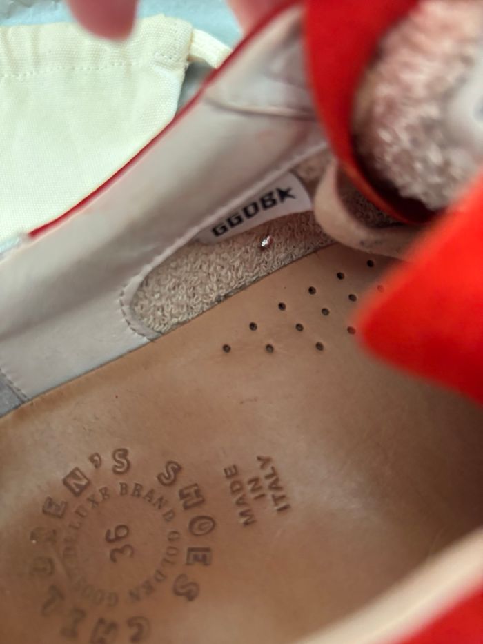 Golden Goose 36 daim rouge excellent état ## - photo numéro 7