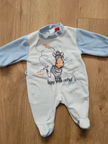 Pyjama velours Babygro 1 mois