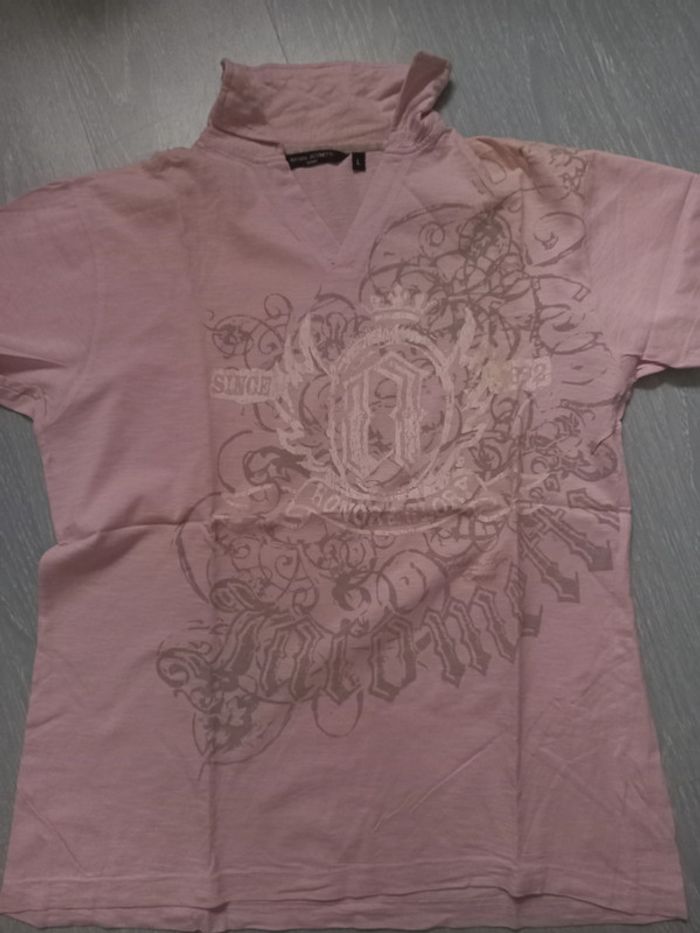 Polo rose homme taille L adriano jacometti