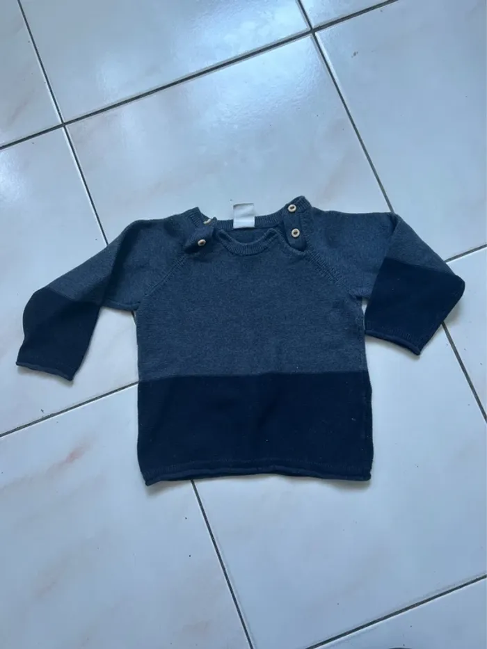 Ensemble en petite maille H&M 12/18 mois - photo numéro 5