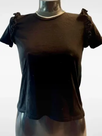 Top noir élégant Zara taille S