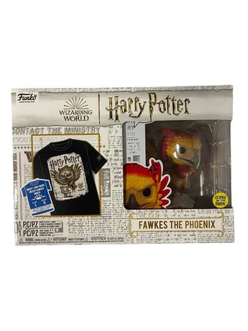 Coffret Funko Pop Harry Potter T-Shirt + figurine Fawkes The Phœnix neuf