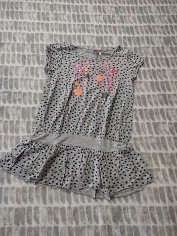 Robe courte grise étoile Orchestra 8 ans