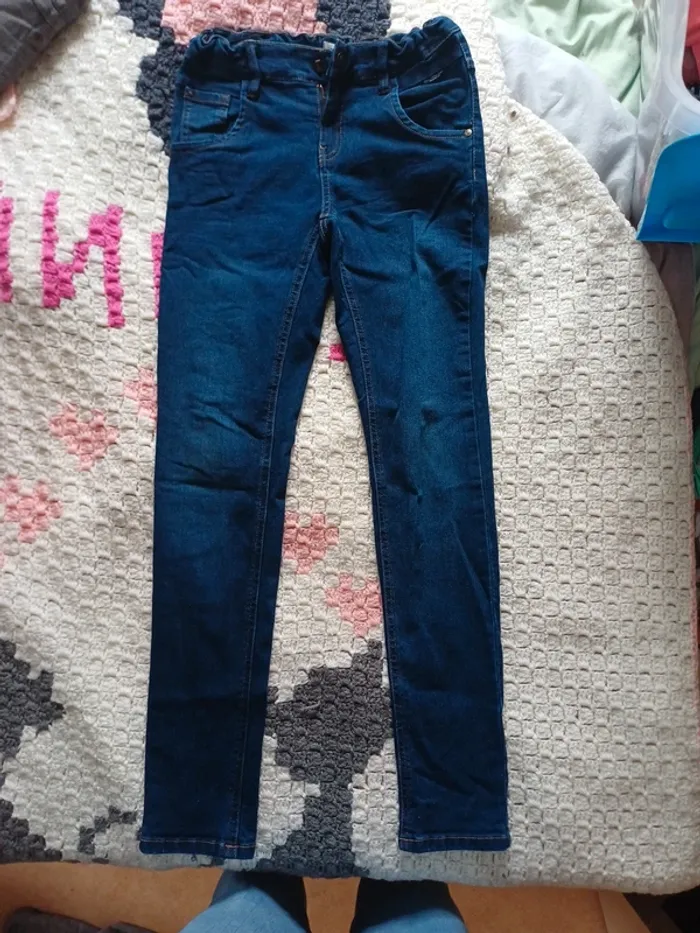 Jean slim taille réglable