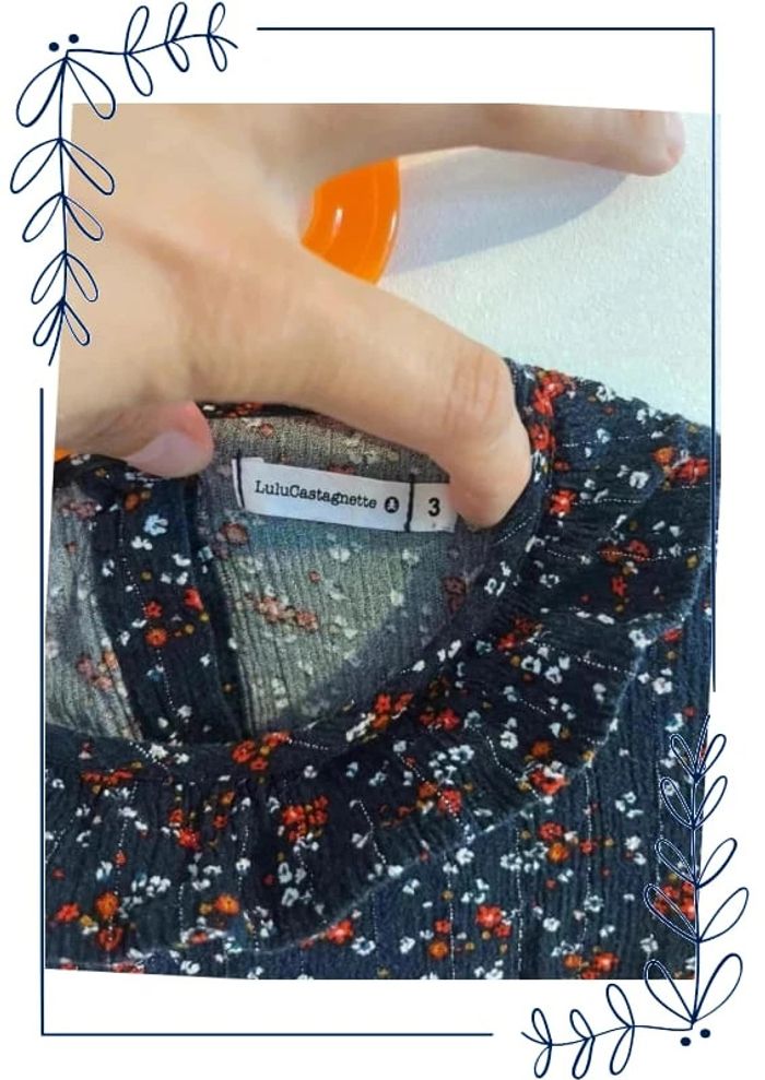 Belle robe manches longues doublée 3 ans lulu castagnette - photo numéro 3