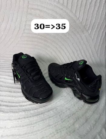 Nike tn enfants noir vert 34