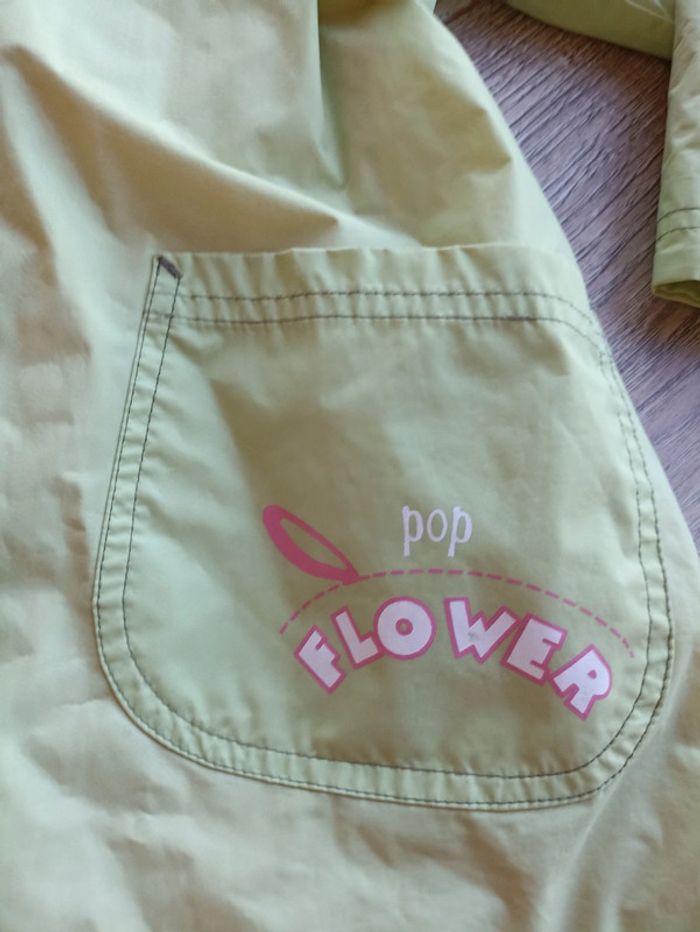 Veste imperméable pop flower taille 8 ans - photo numéro 4