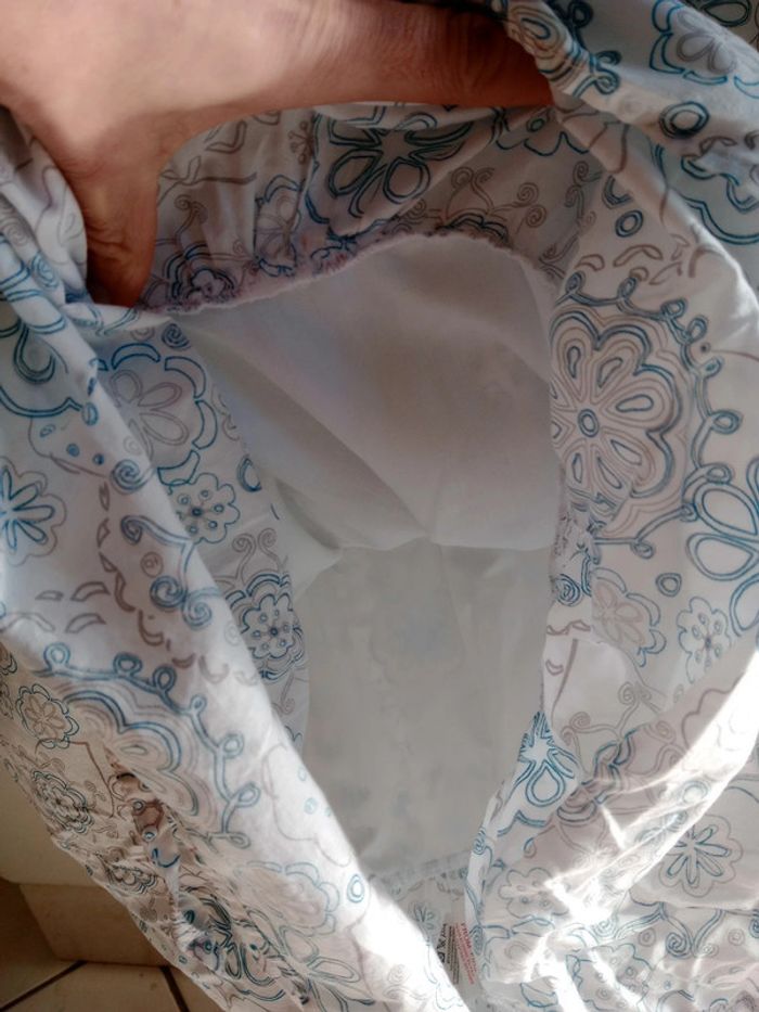 Robe fantaisie 48 blanche bleu grise Fantaisie c19 - photo numéro 17