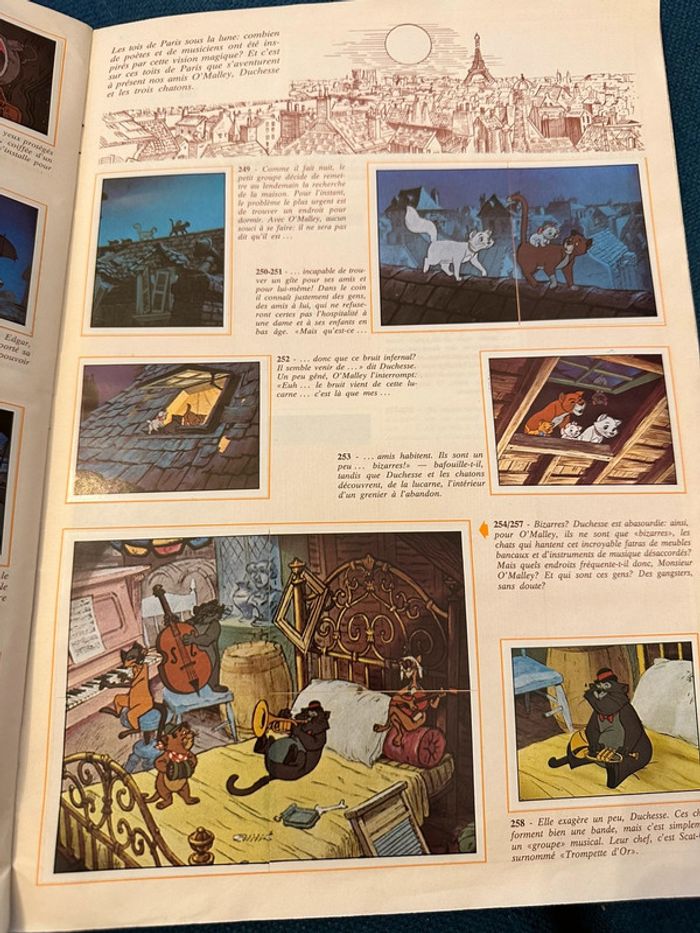 Grand album Panini complet Les Aristochats Disney stickers autocollants ancien vintage - photo numéro 9