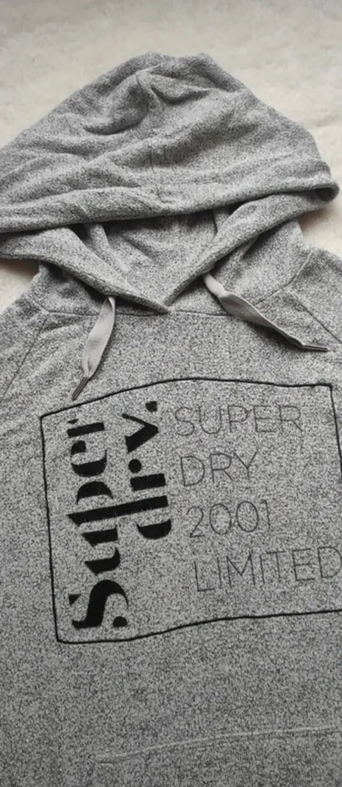 Pull Sweat à capuche Superdry gris 36 - photo numéro 5