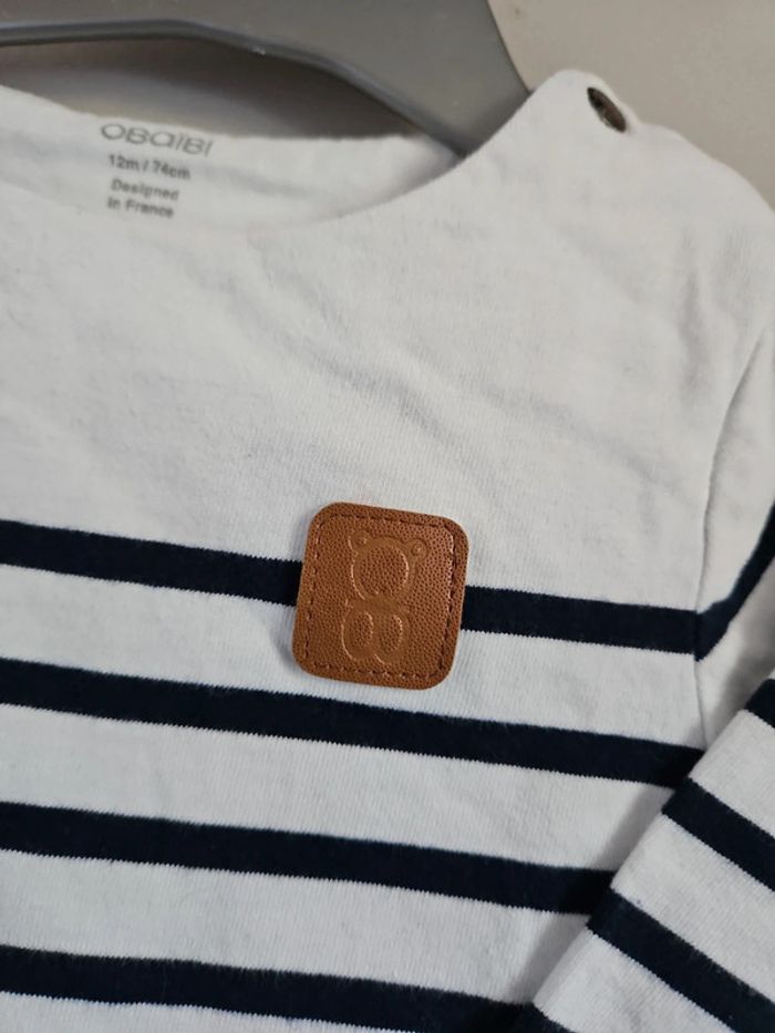 Tshirt marinière obaibi - photo numéro 2