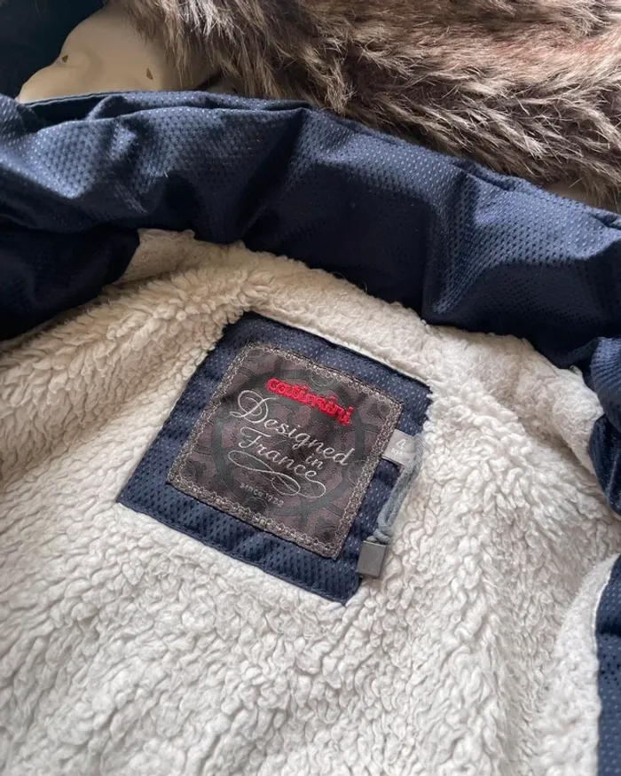 Manteau bleu marine à capuche 4 ans - Catimini - photo numéro 11