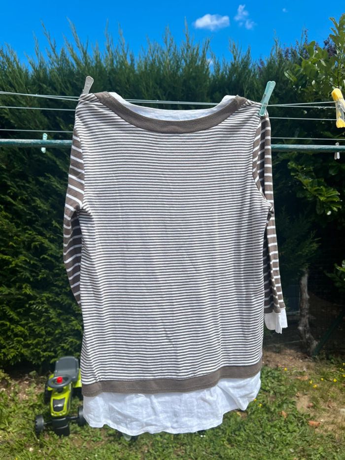 🤎Joli t-shirt EllaModa – Taille 4 équivalent M bon état 🤎 - photo numéro 4