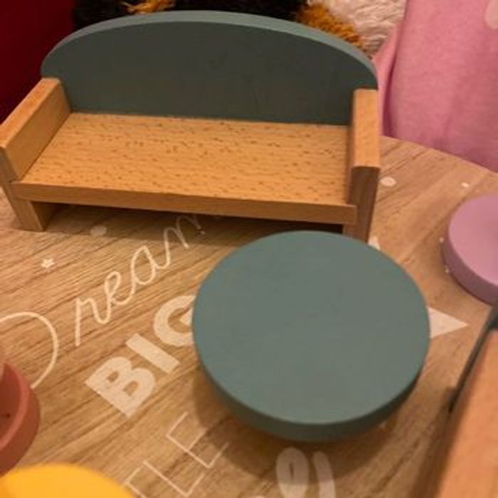 Lot meubles en bois pour maison de poupée - photo numéro 4