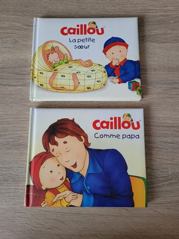 Lot de 2 livres Caillou 