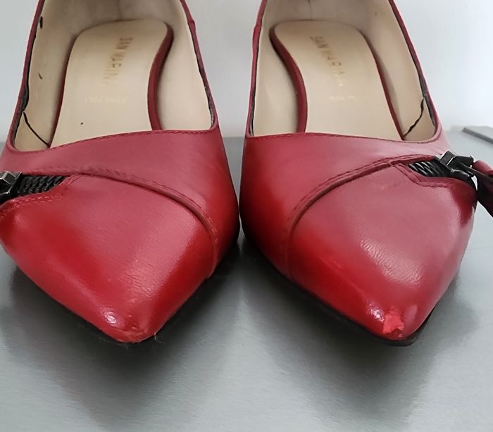 Escarpins rouges, San Marina, pointure 37 - photo numéro 5