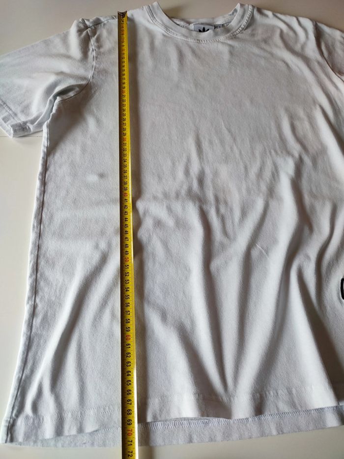 T-shirt blanc Adidas – Taille L - photo numéro 6