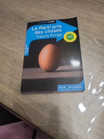 Le parti pris des choses