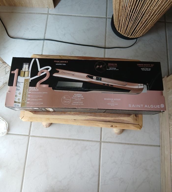 Lisseur vapeur SAINT ALGUE Coffret demeliss titanium 2.0 rose - photo numéro 3