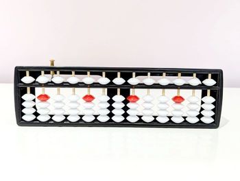 Soroban 13 colonnes noir et blanc