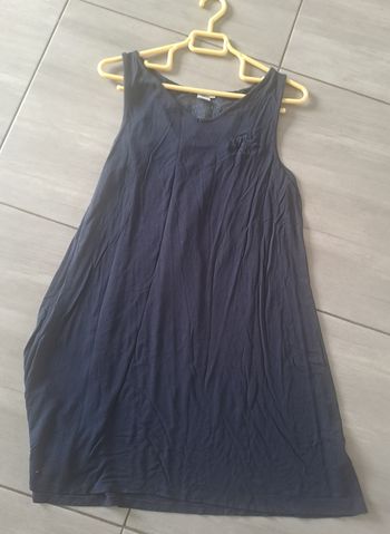 Robe bleu marine et broderie Bouchara 38/40