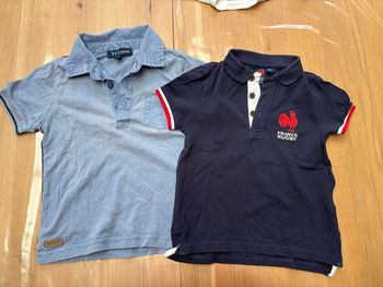 Lot polo chemises et t-shirt manches courtes