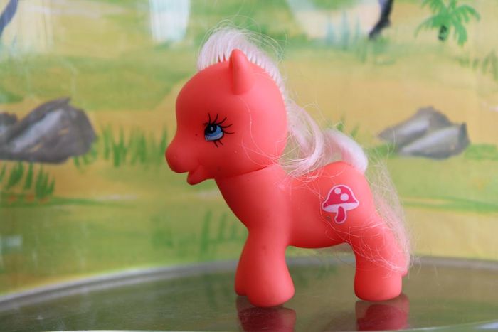 Poney orange vintage - photo numéro 5