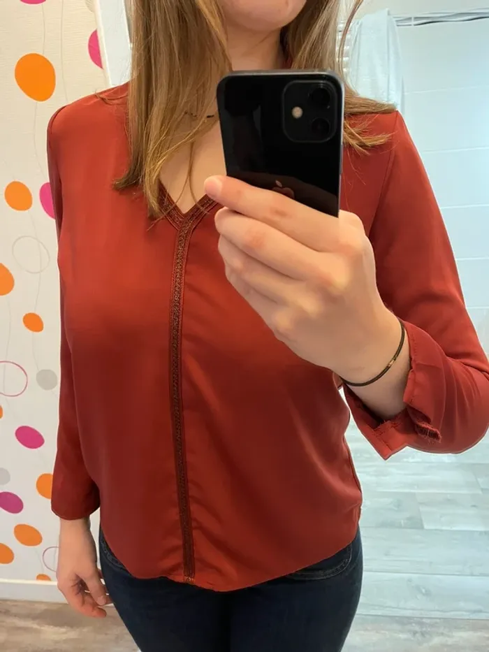 Blouse rouge/corail