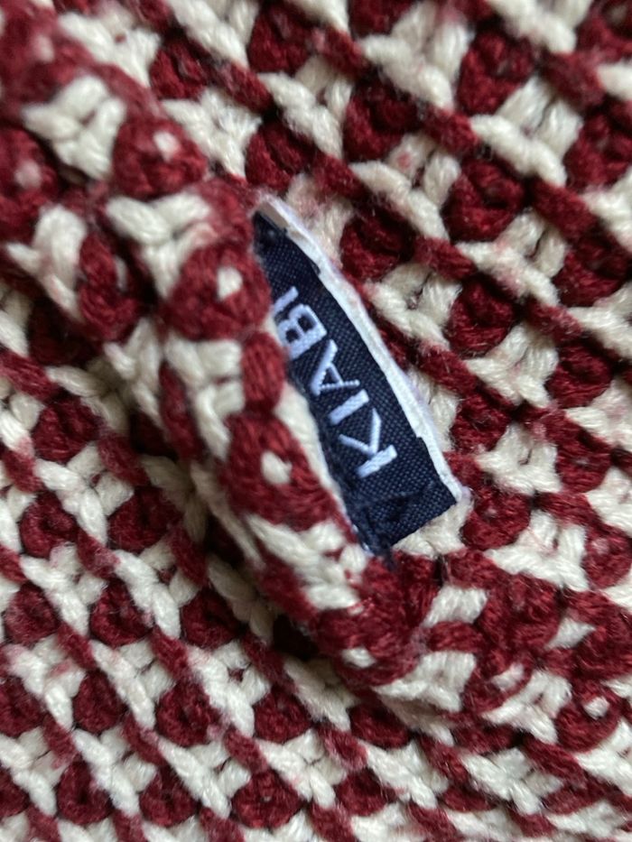 Col tour de cou bordeaux crème kiabi - photo numéro 2