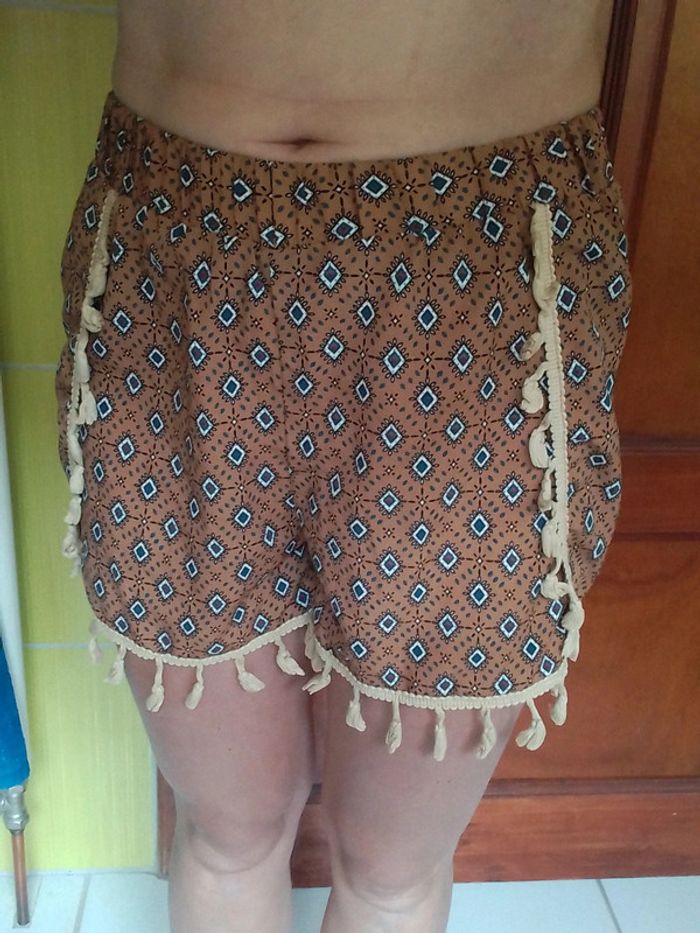Short femme fluide brun Shein - photo numéro 3