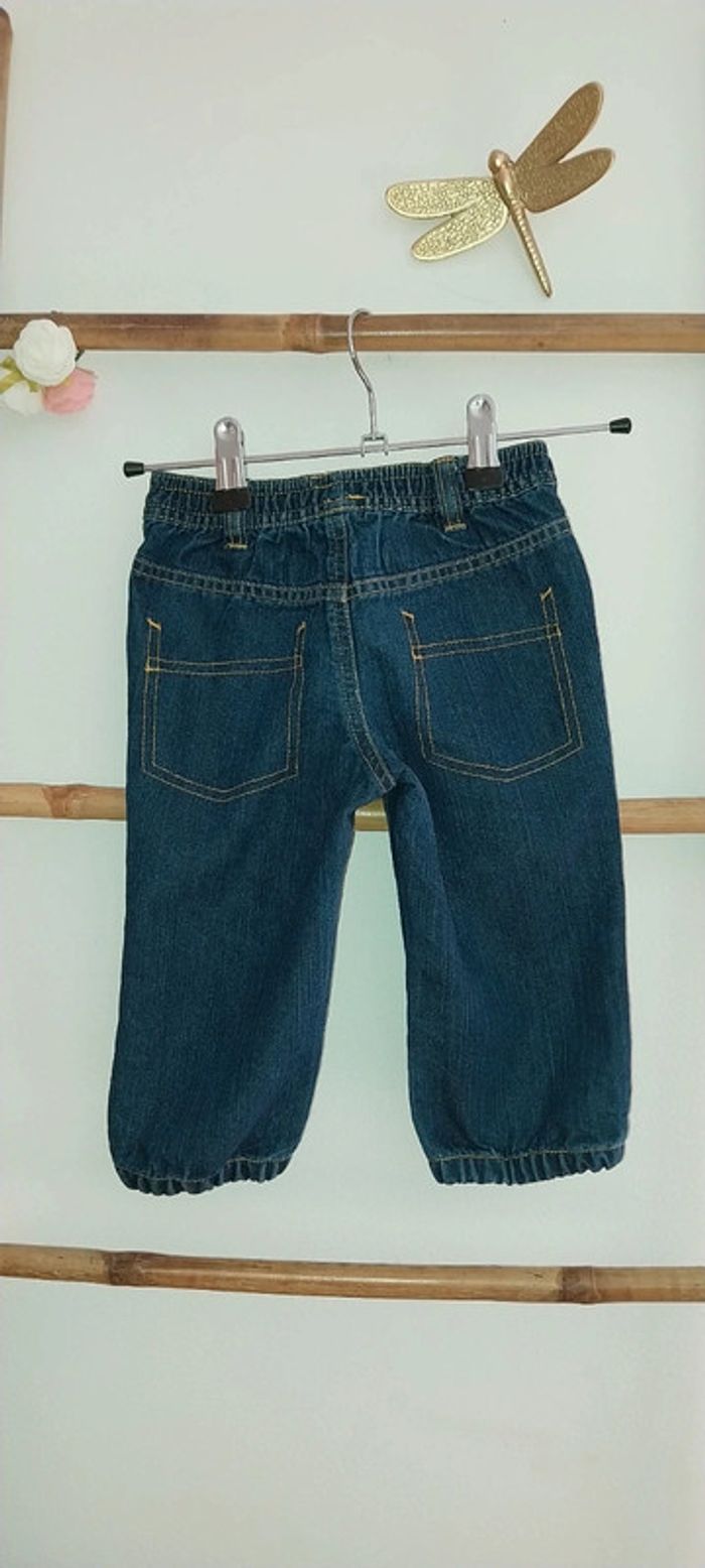Jean baggy bleu brut 18 mois État neuf - photo numéro 4