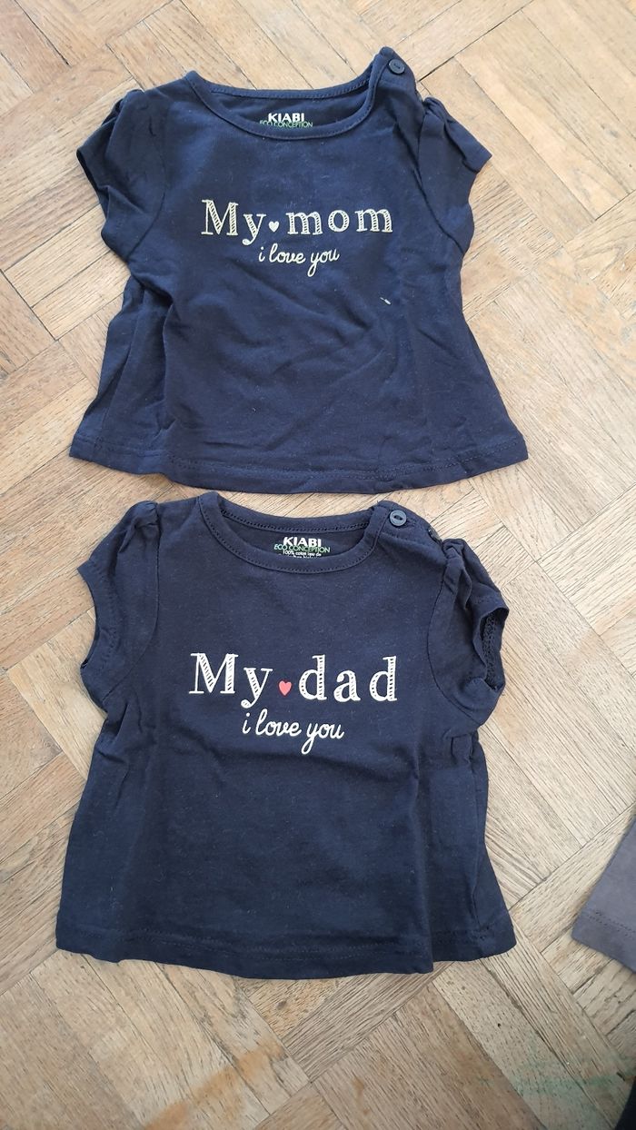 T shirt bébé fille 1 mois